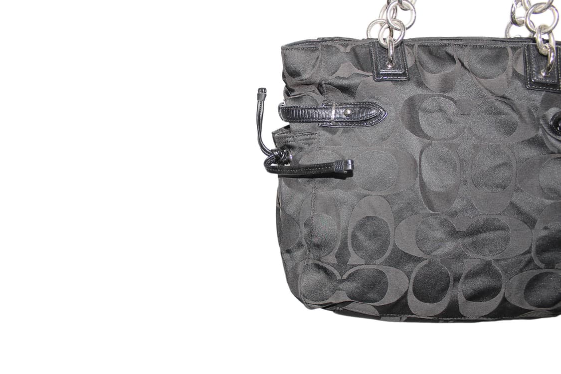 2000s COACH 코치 자카드 토트백 상품이미지5