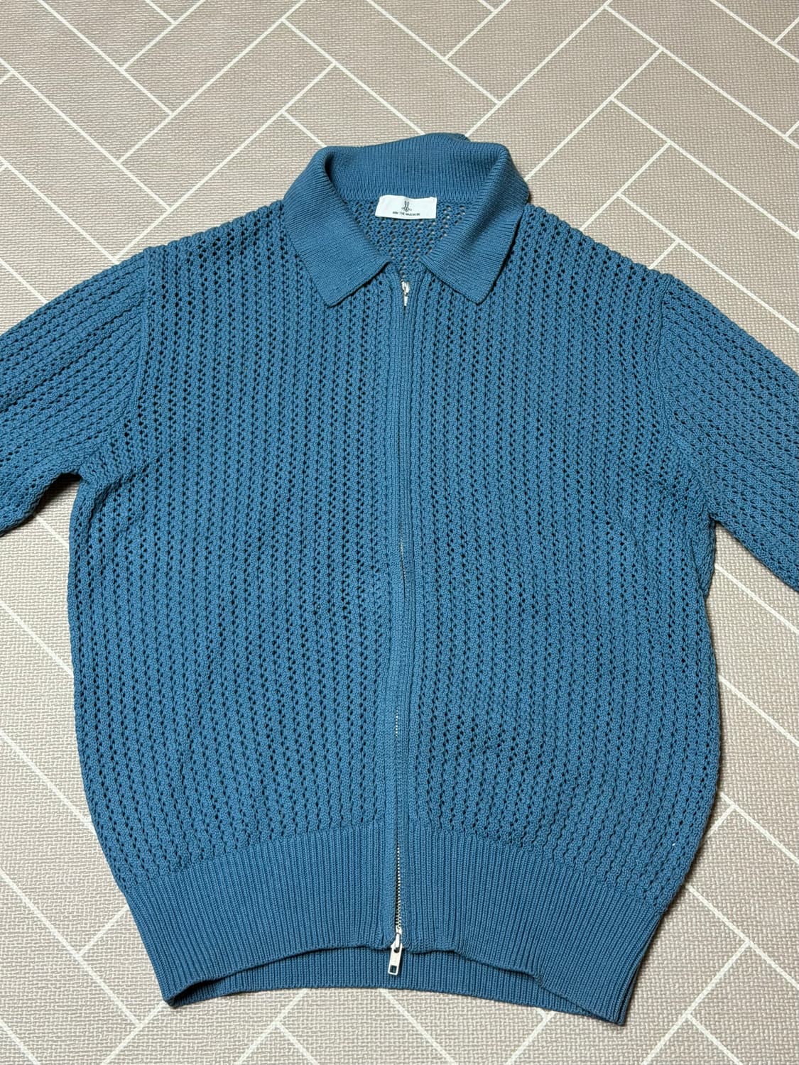 밈더워드로브 x 르마드 스카시 카라 니트 집업 상품이미지2