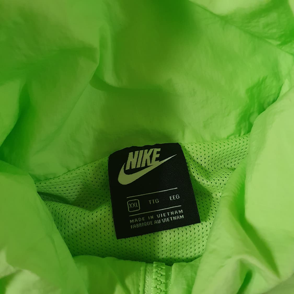 나이키 후드 아노락 바람막이 XXL 110 네온그린 상품이미지6