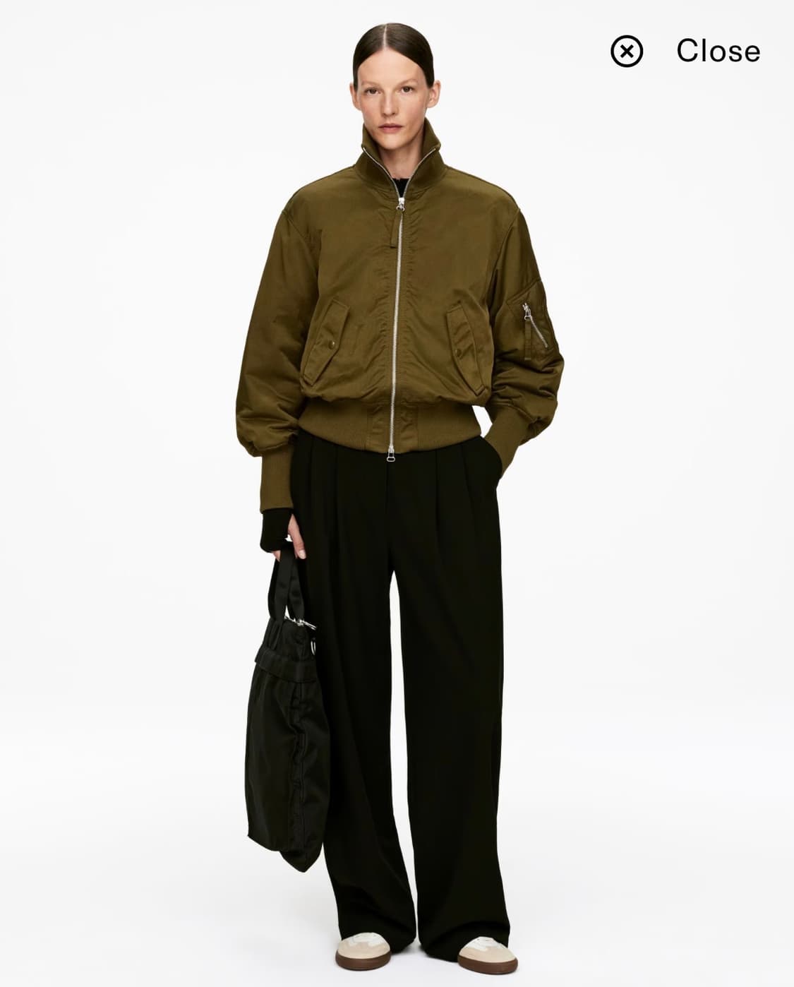 아르켓 여성 나일론 블루종 자켓 38사이즈 한번착용 상품이미지3