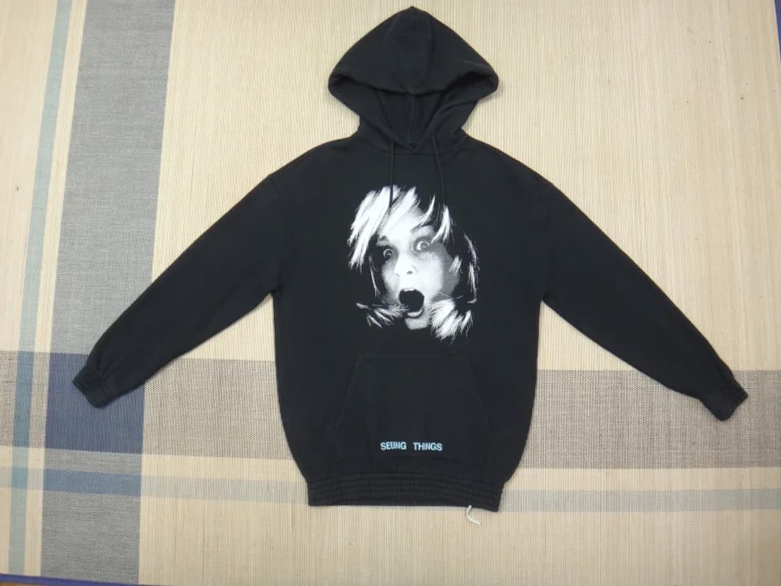 (M-XL) 오프화이트 기모안감 스크리밍걸 후디 정품 상품이미지2