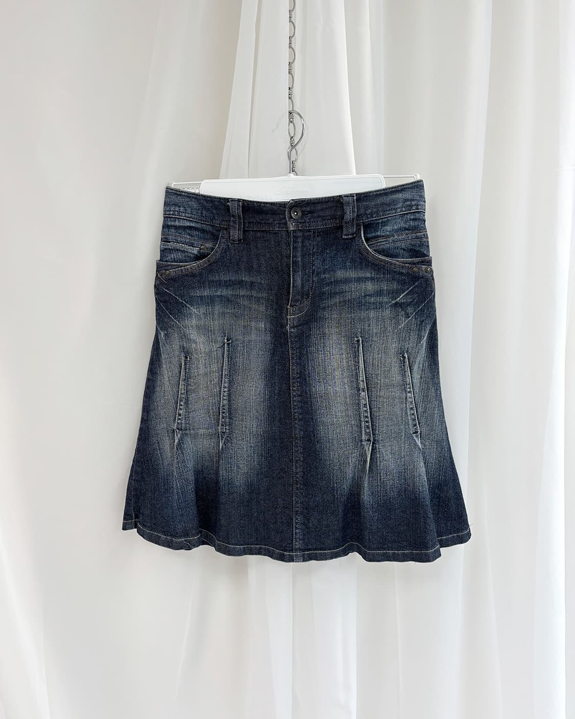 marie claire bis mid-dart denim skirt 상품이미지1