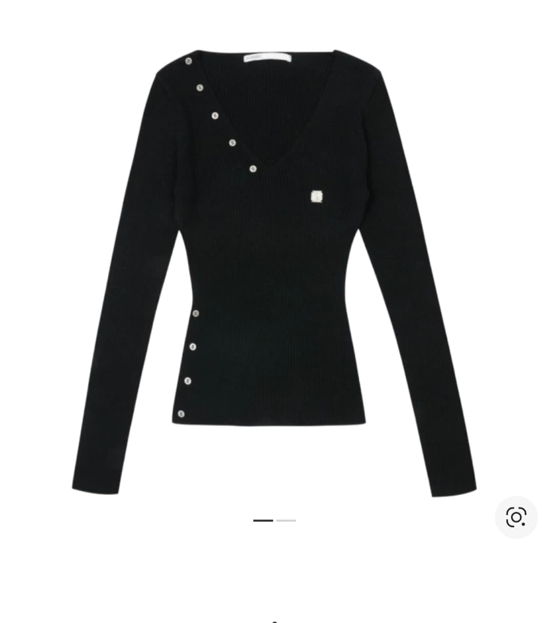 보헤미안서울 버튼 브이넥 슬릿 니트 BUTTON SLIT KNIT 상품이미지1