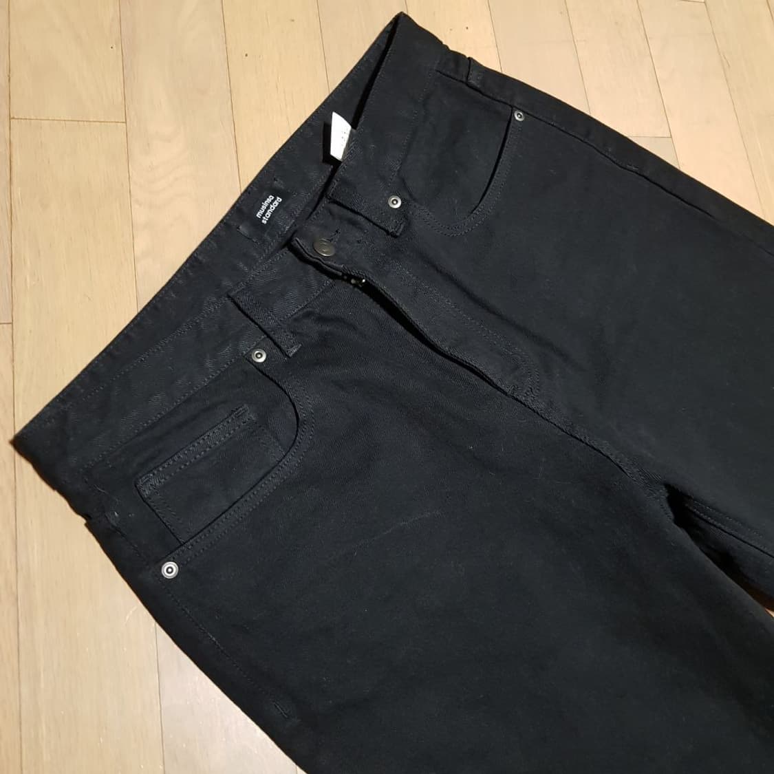 33인치/ 무신사 릴렉스핏 블랙진/데님/ 1토-동 상품이미지5