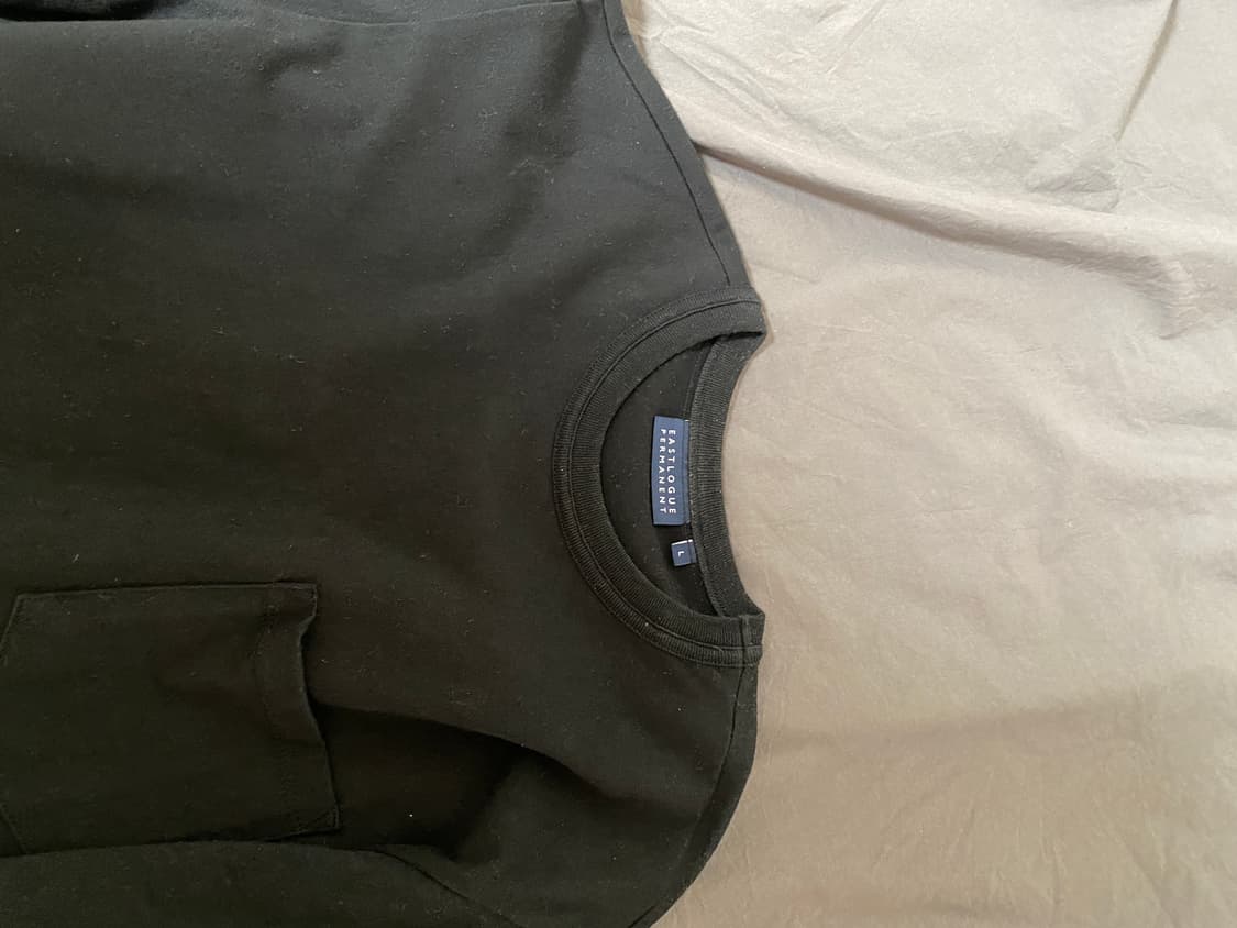 이스트로그 퍼머넌트 ONE POCKET 원 포켓 티셔츠 블랙 L 팝니다 상품이미지3