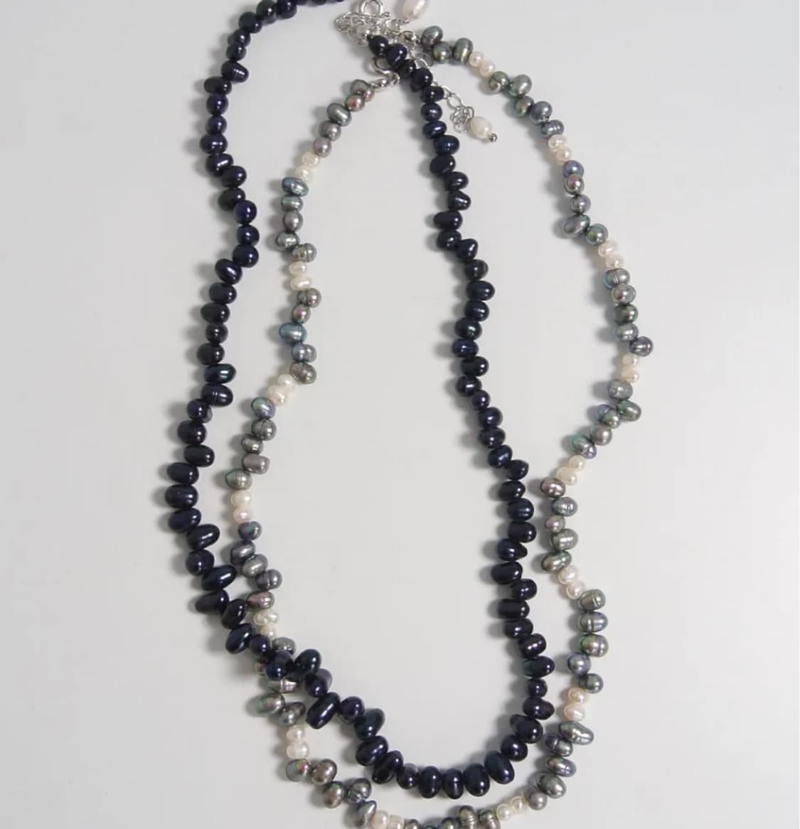 [새상품] 오브제213 클래식 블랙 펄 네크리스 진주 상품이미지4