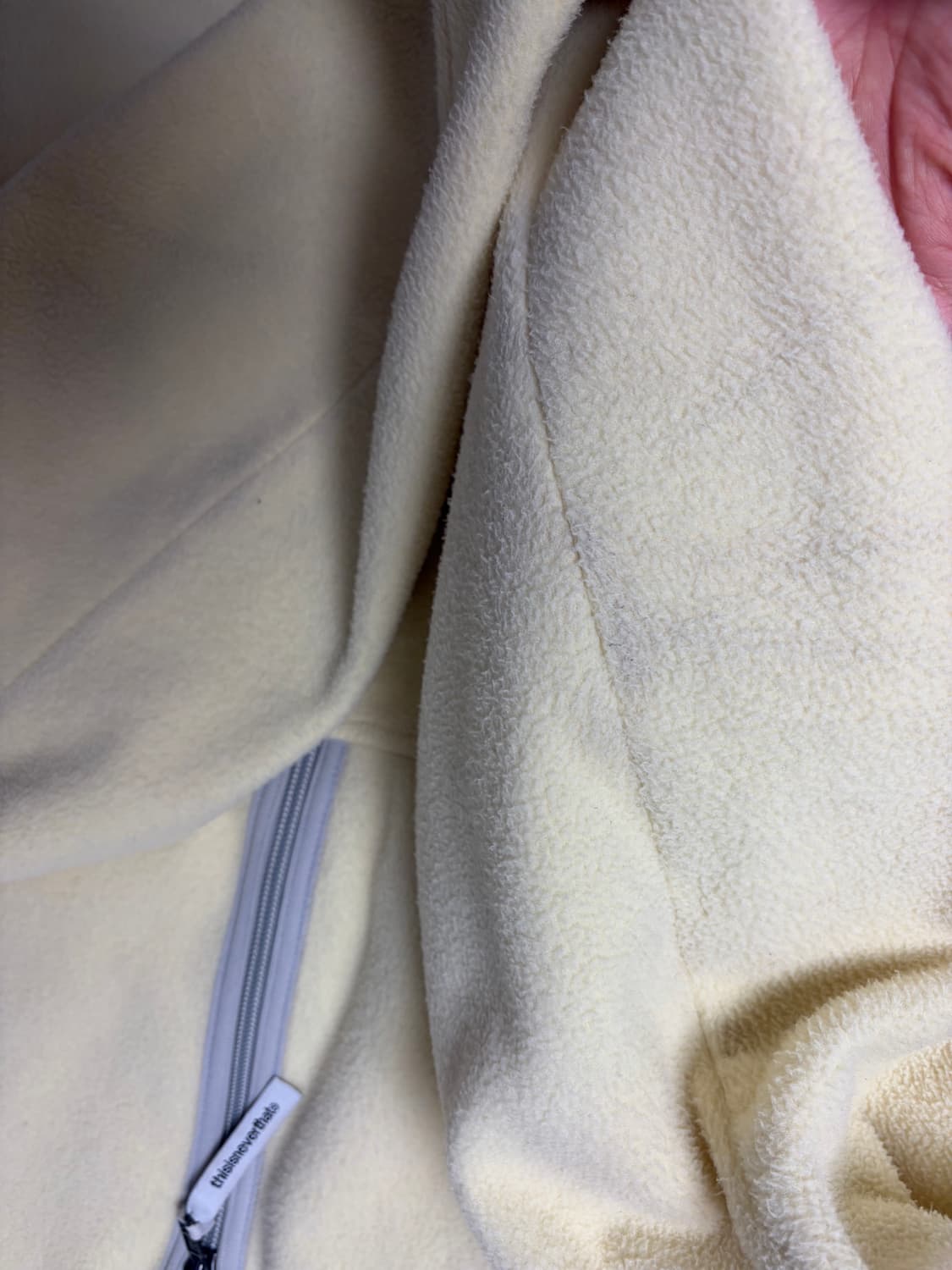 디스이즈네버댓  플리스 하프집업 풀오버 레몬 L 후리스 플리스 디네댓 상품이미지10