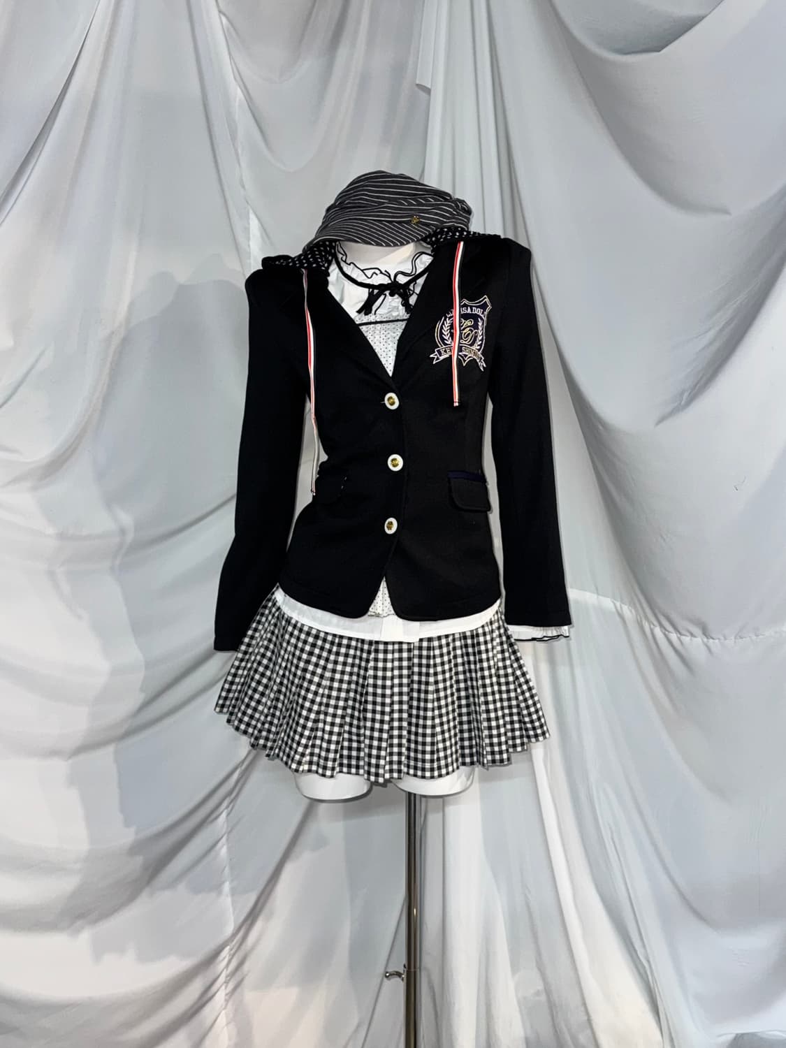 리즈리사 무채색 공겜여주깔 프레피 코디세트  상품이미지8