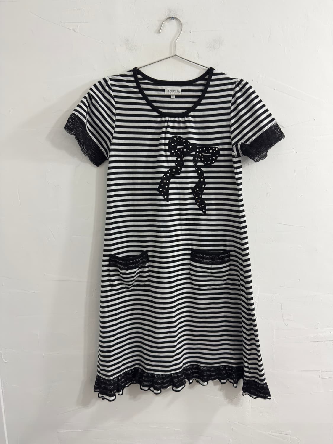 stripe ribbon onepiece 상품이미지1