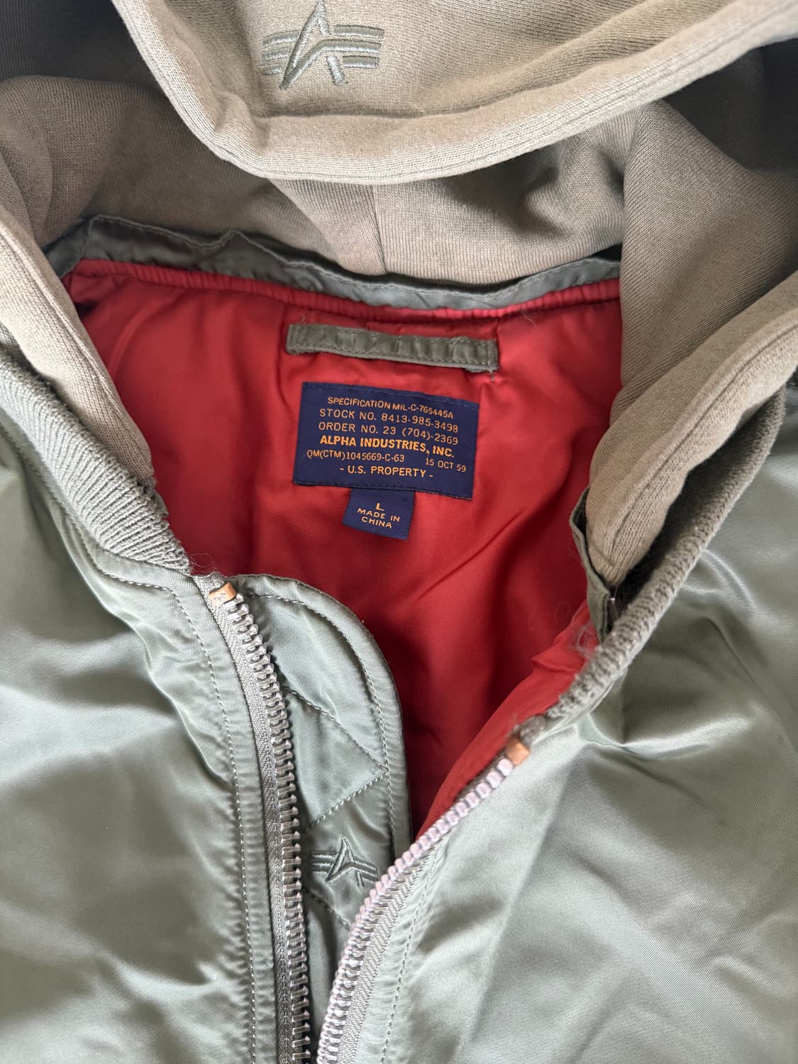 ma-1 카키 상품이미지2