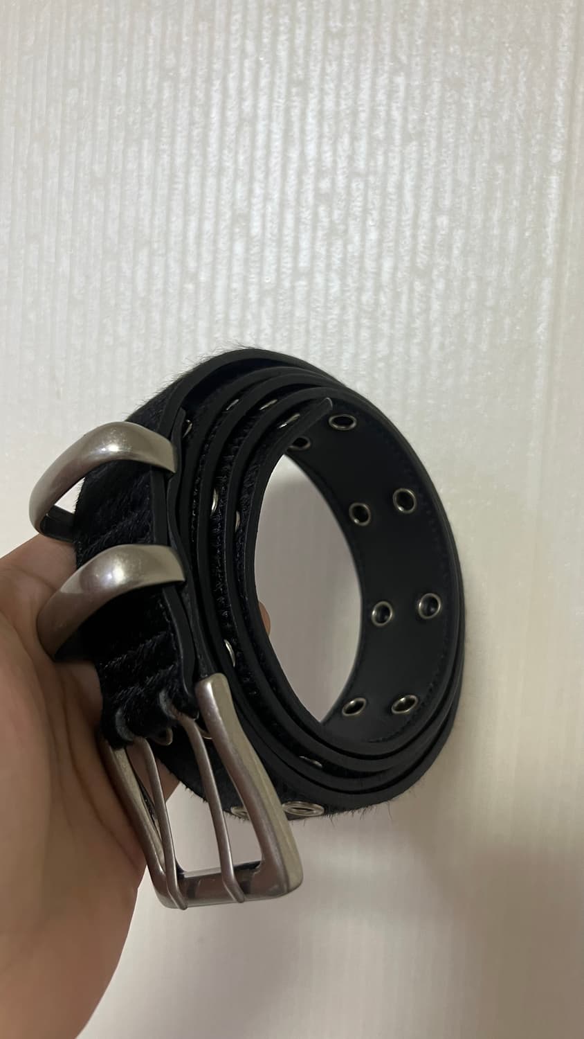 [OS] 카미엔 mjd 더블홀 벨트 블랙 새상품 상품이미지2