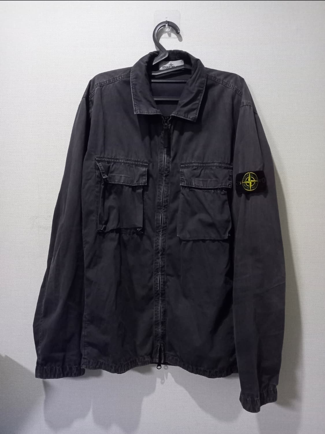 정품 스톤아일랜드 114WN 올드이펙트 오버셔츠 105 / XL 상품이미지1