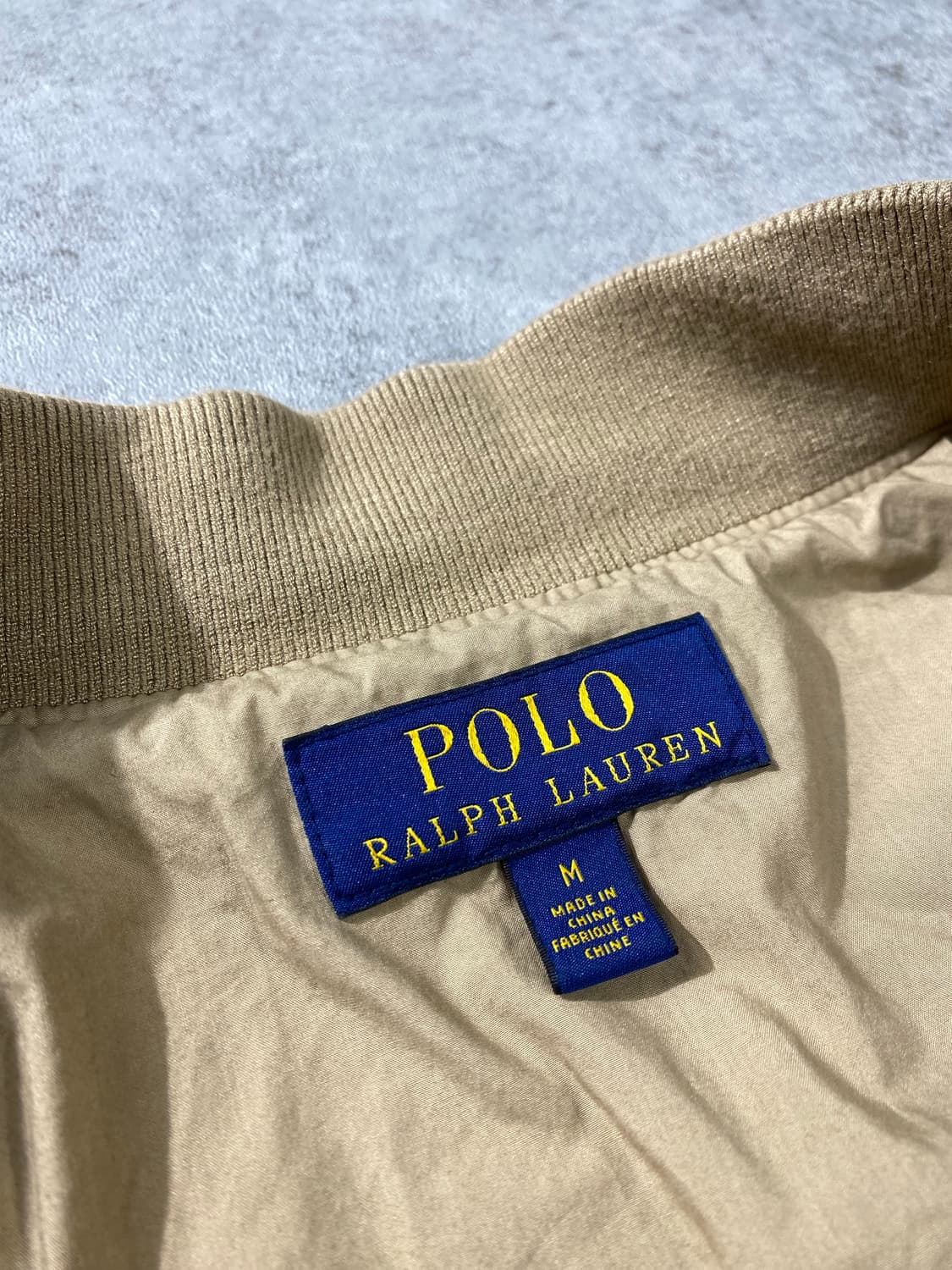 [M] Polo Ralph Lauren 폴로 미니멀 베이지 코튼 블루종 상품이미지6