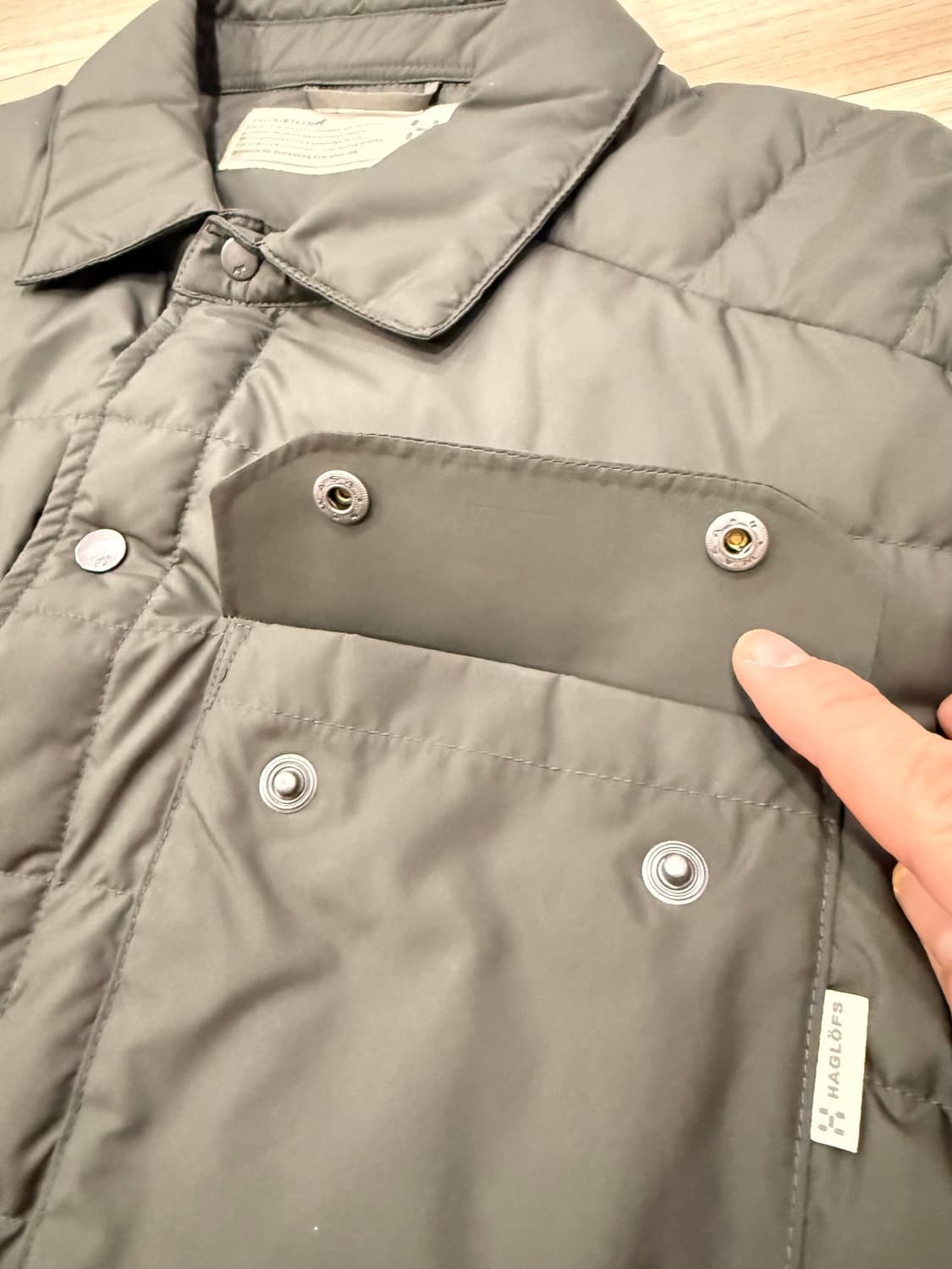 하그로프스 TALLBERG 셔켓 다운 자켓 M (100) / 새상품 상품이미지5