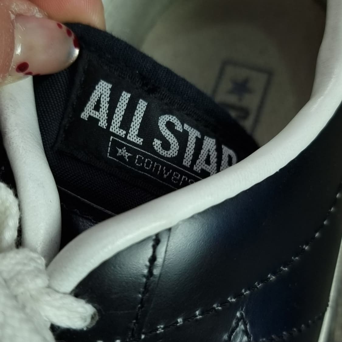 [컨버스 재팬] 원스타 로우 레더 스니커즈 블랙 M19236 상품이미지8