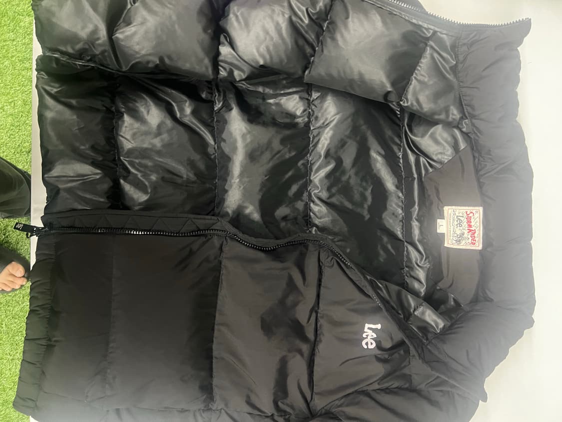 Lee 트위치 로고 숏푸퍼 덕다운 패딩 L사이즈 상품이미지2
