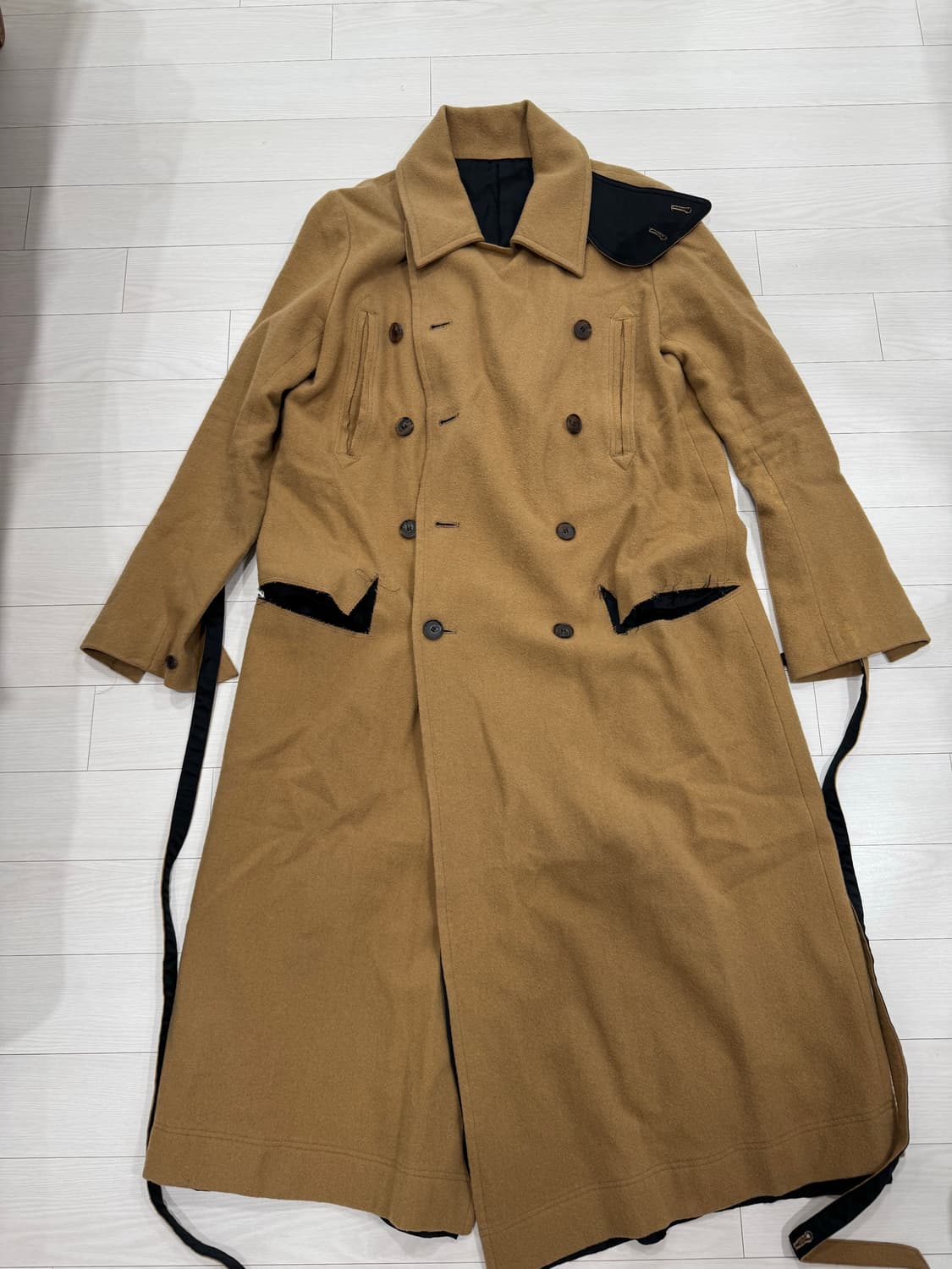 bed j.w. ford 울 카멜 코트 상품이미지1