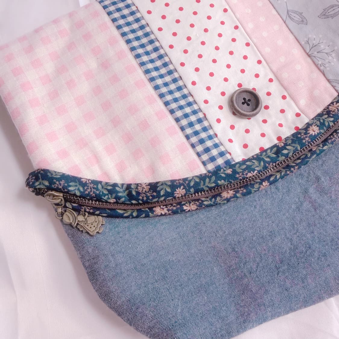 후루요 스트립 패치워크 모리걸 일본 파우치 상품이미지1