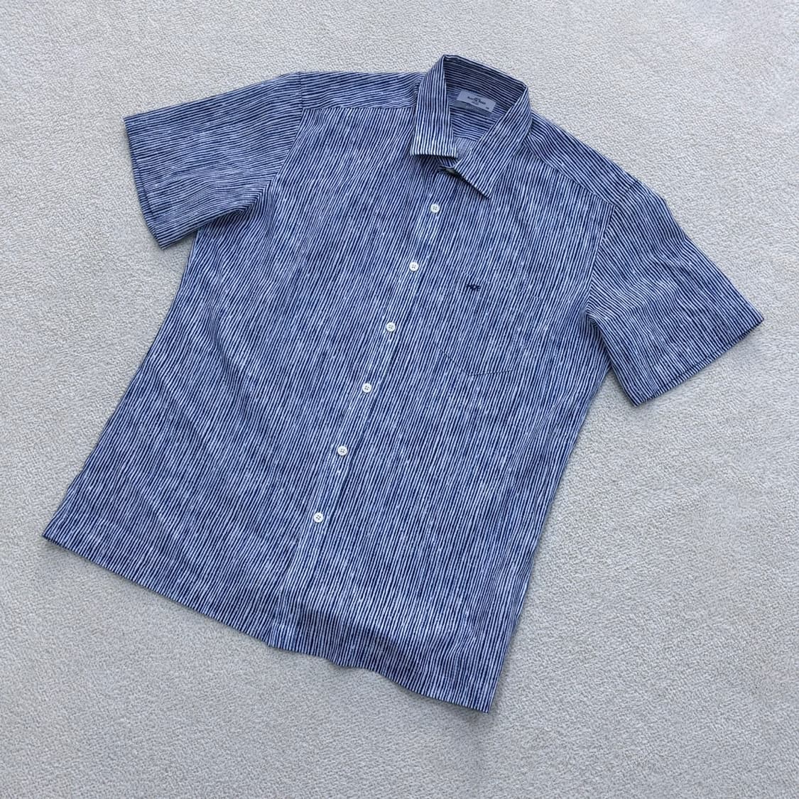 100 오스틴리드 스트라이프 반팔 셔츠 0402E 상품이미지1