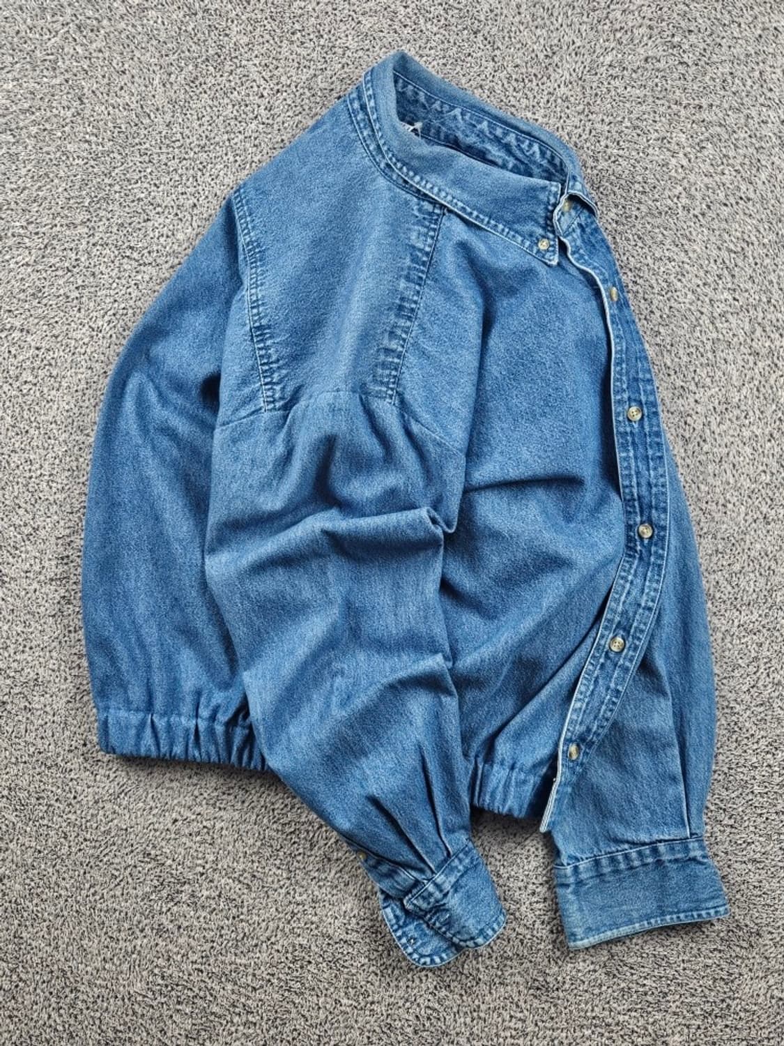 CINTAS 크롭 밴딩 커스텀 데님 셔츠 ( XL ) / 11636 상품이미지4