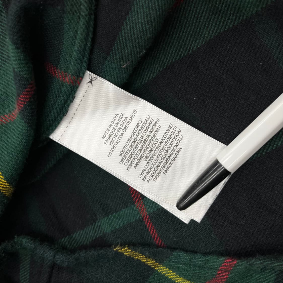 폴로 랄프로렌 블랙포니 그린 타탄체크 울 셔츠 L 상품이미지6