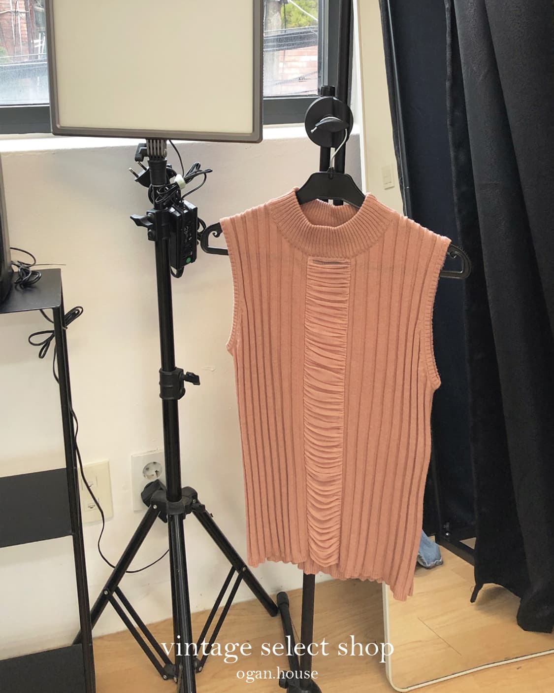 vintage frill knit sleeveless top 상품이미지2