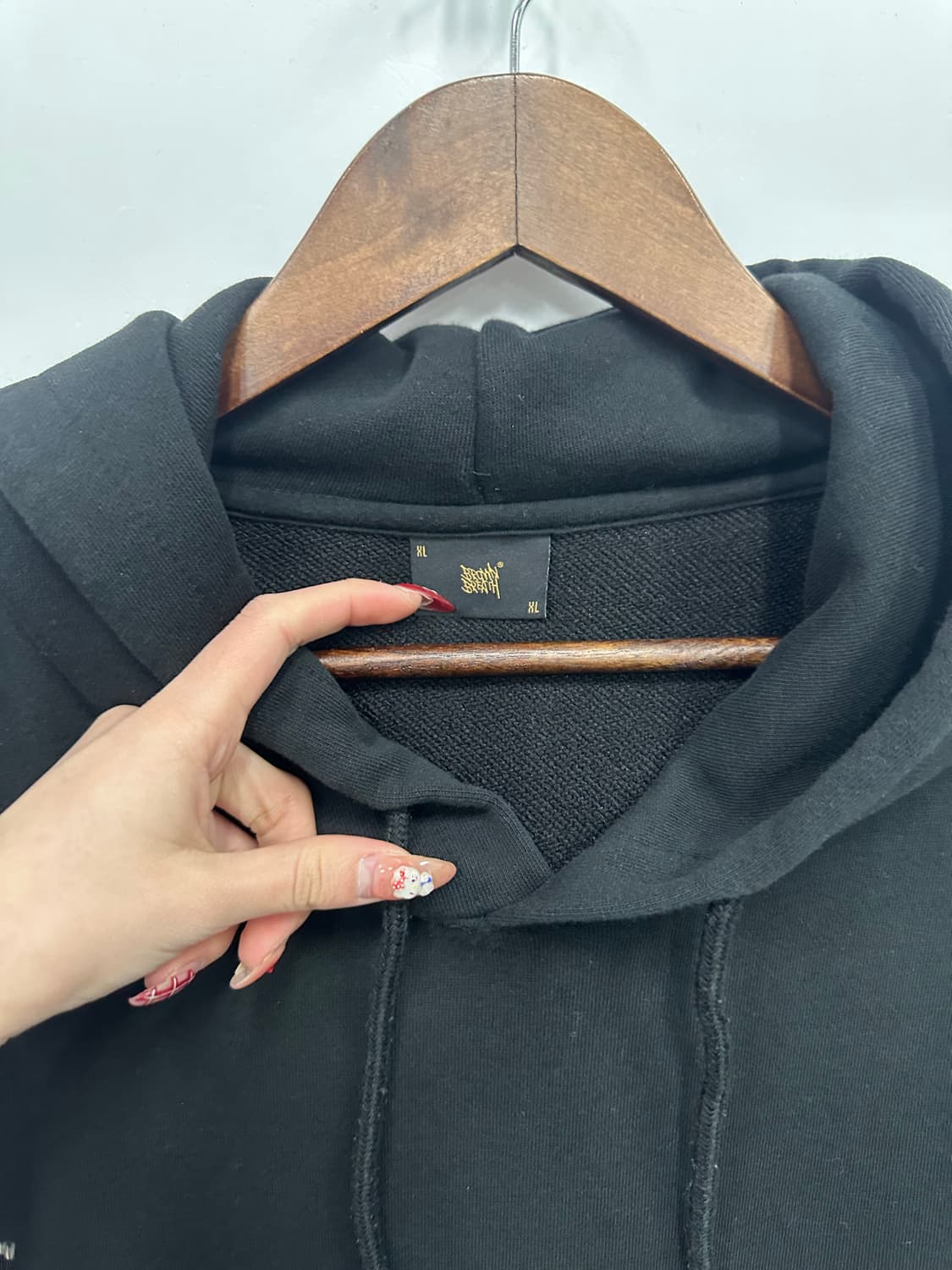 브라운브레스 블랙 후드티  상품이미지2