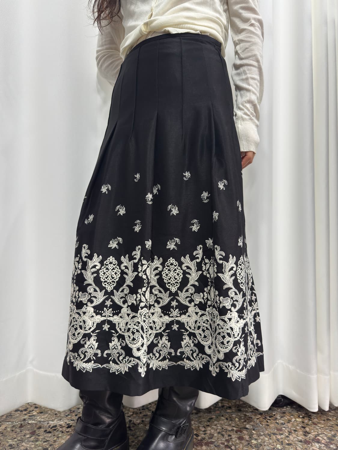 ethnic long pleats skirt 상품이미지3