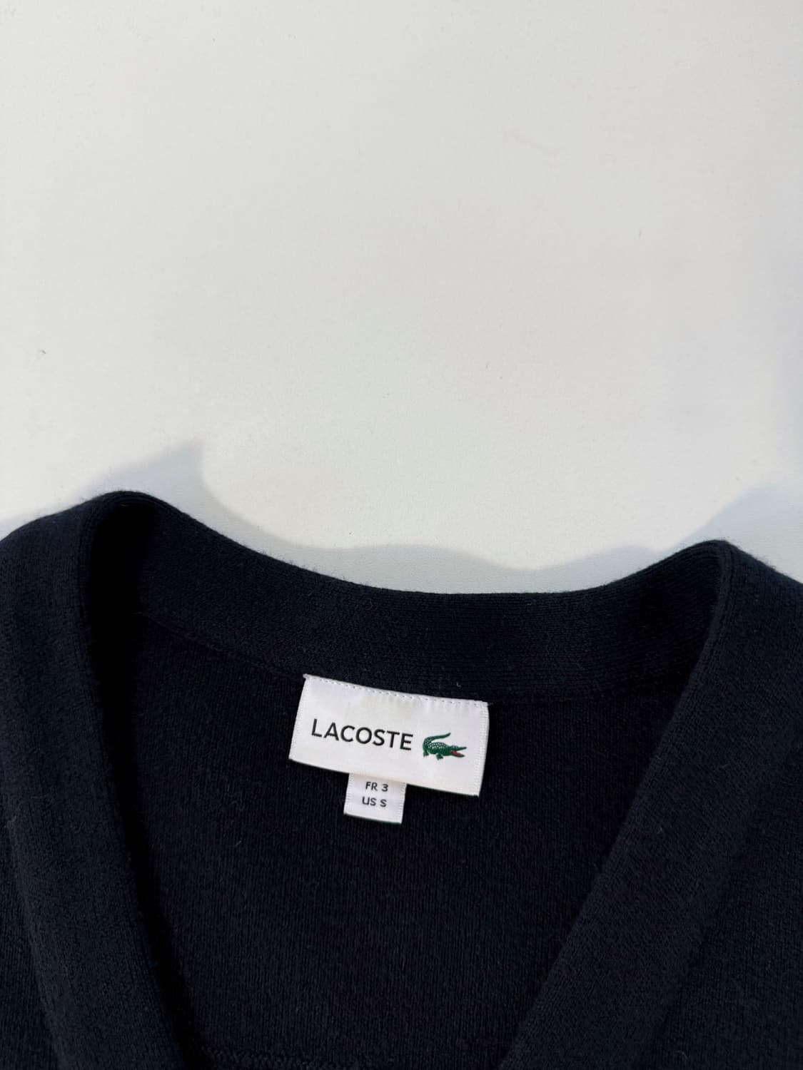 라코스테 루즈핏 딥네이비 울 가디건  상품이미지5