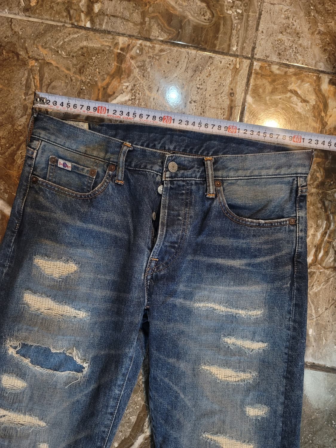 스튜디오 다치산 리페어 워싱 데님팬츠  상품이미지5