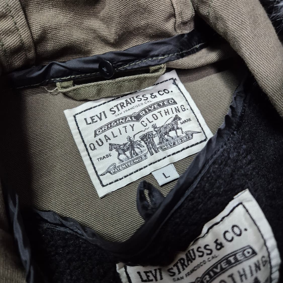 [희귀템🔥] 리바이스 후드 필드 밀리터리 야상 자켓 상품이미지6