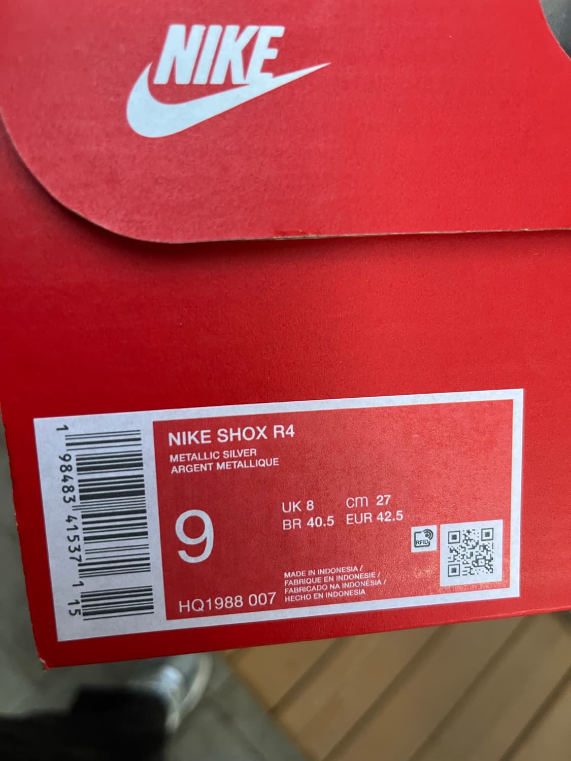 나이키 샥스 r4 메탈릭 실버  상품이미지2