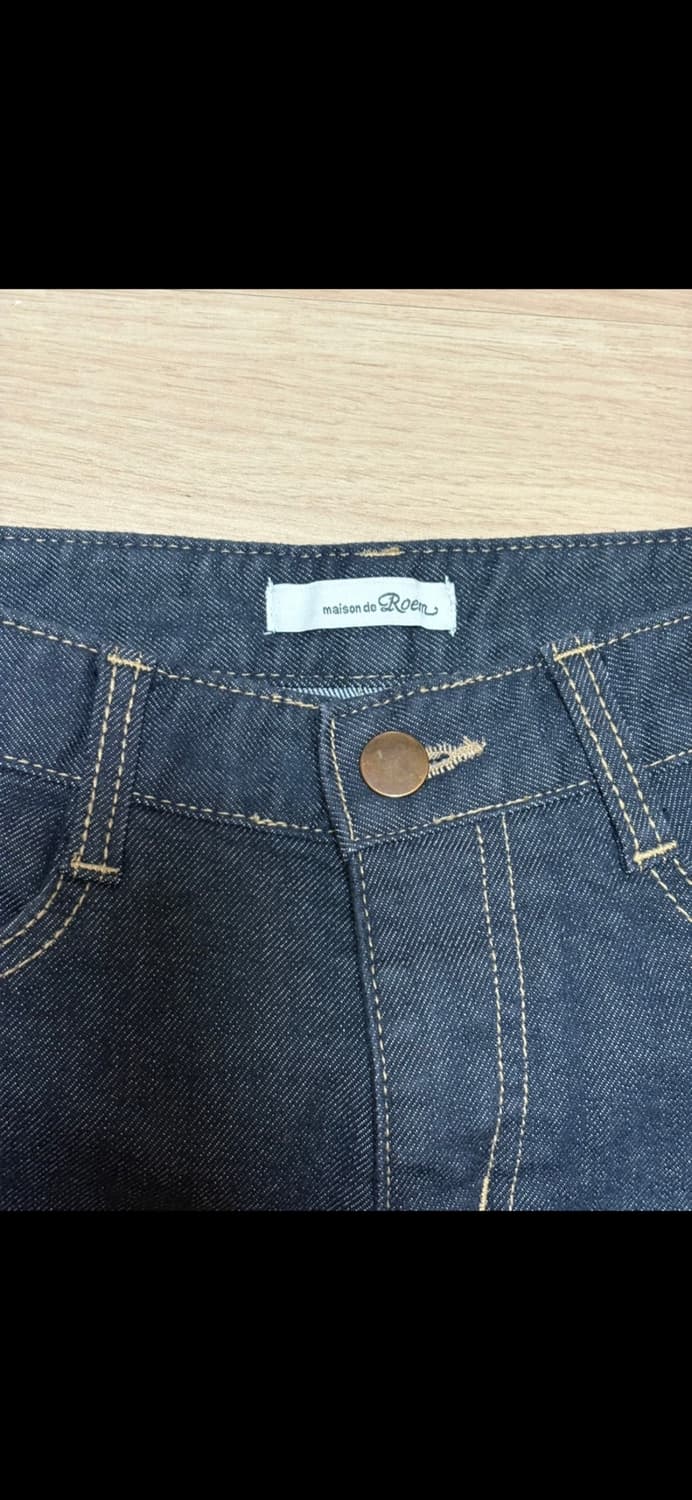 로엠 스판 데님 숏 스커트 26 S 치마 거의새상품 상품이미지2