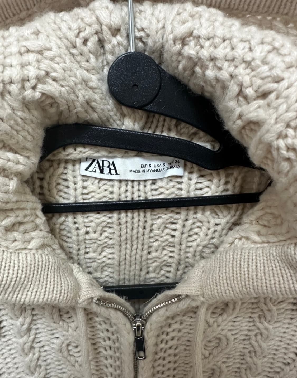 Zara 자라 니트 후드집업 상품이미지2