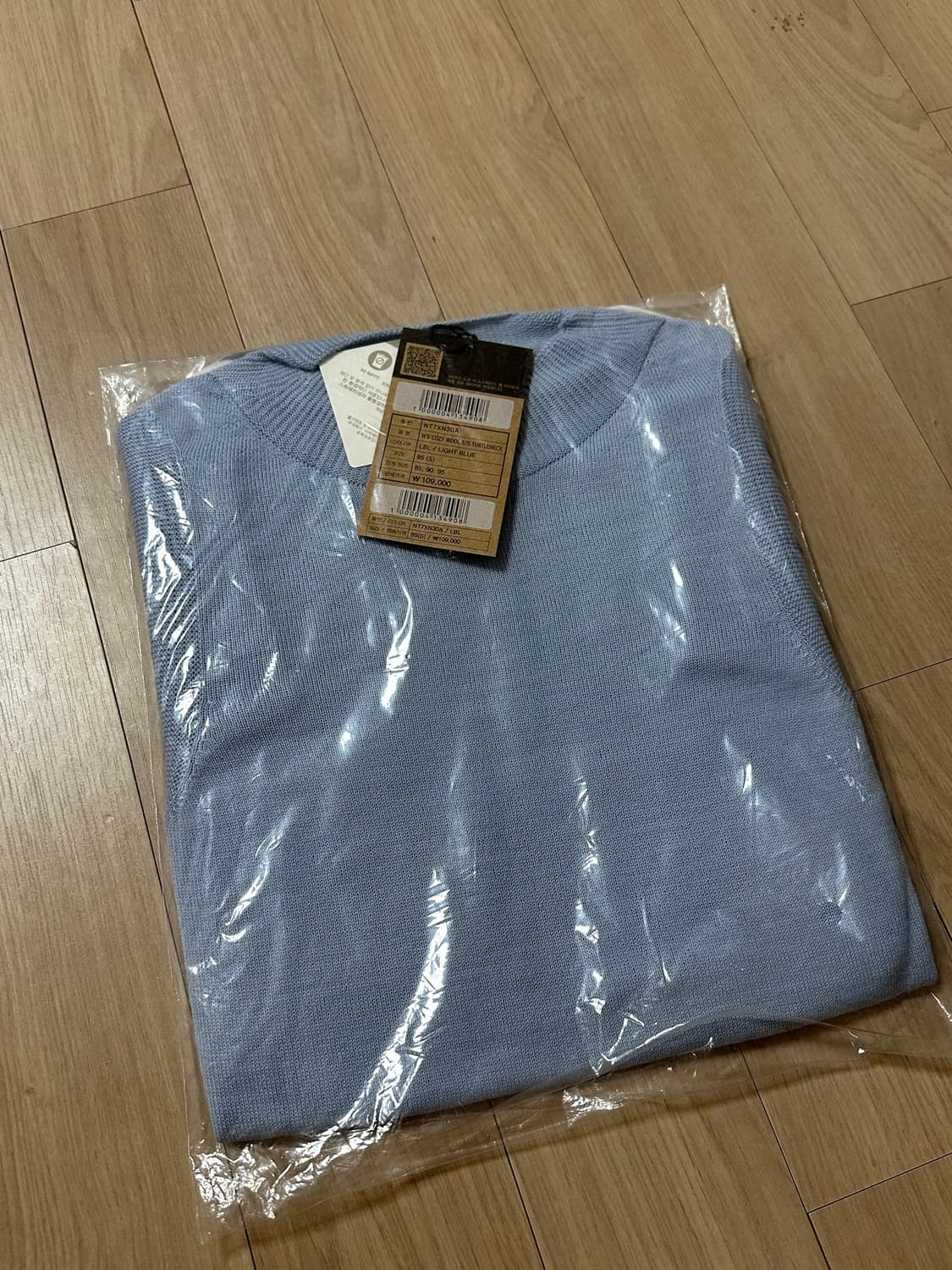 노스페이스 여성 코지 울 터틀넥 라이트블루 85 상품이미지8