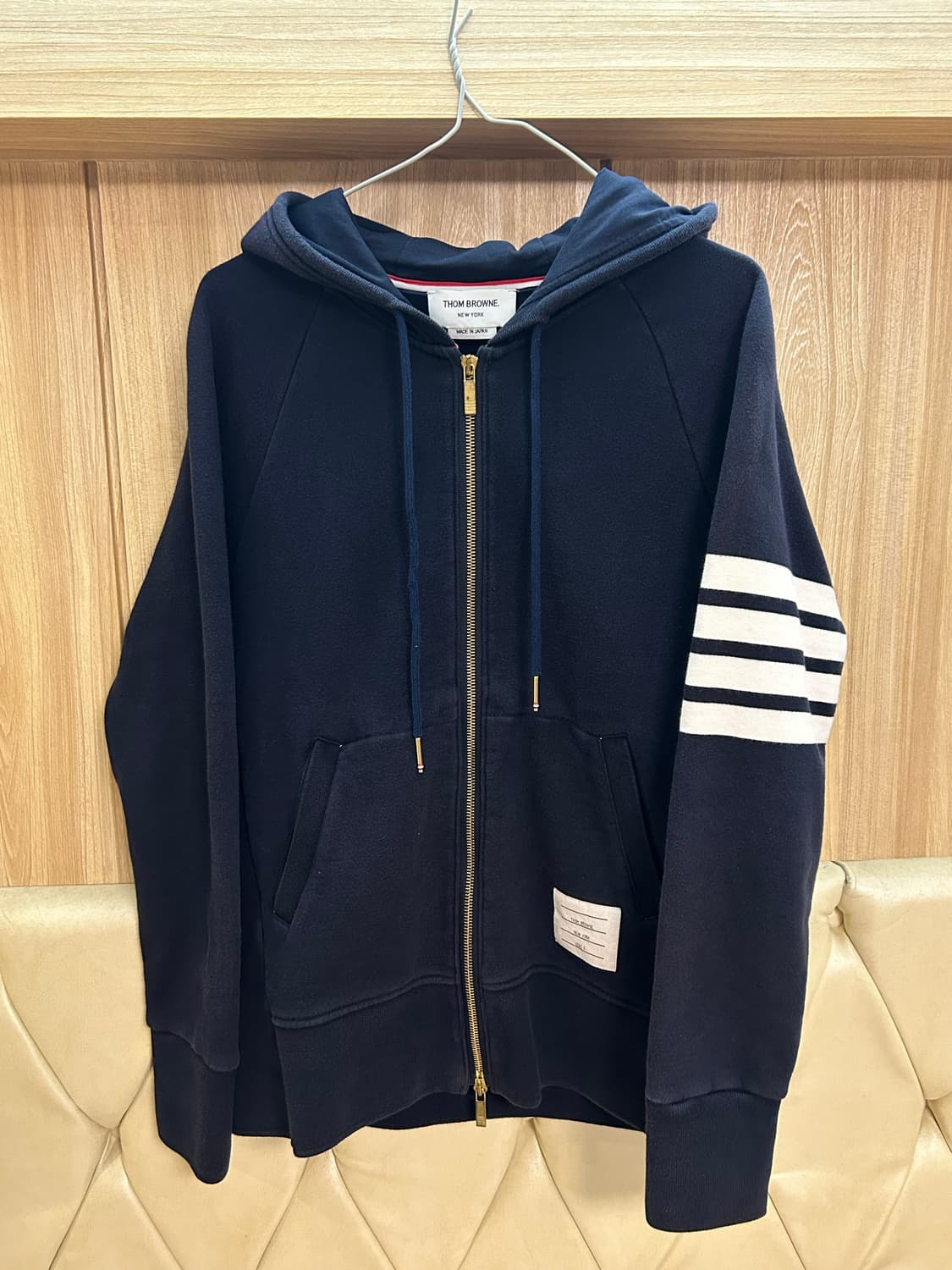 톰브라운 네이비 삼선 후드집업 3사이즈 상품이미지1