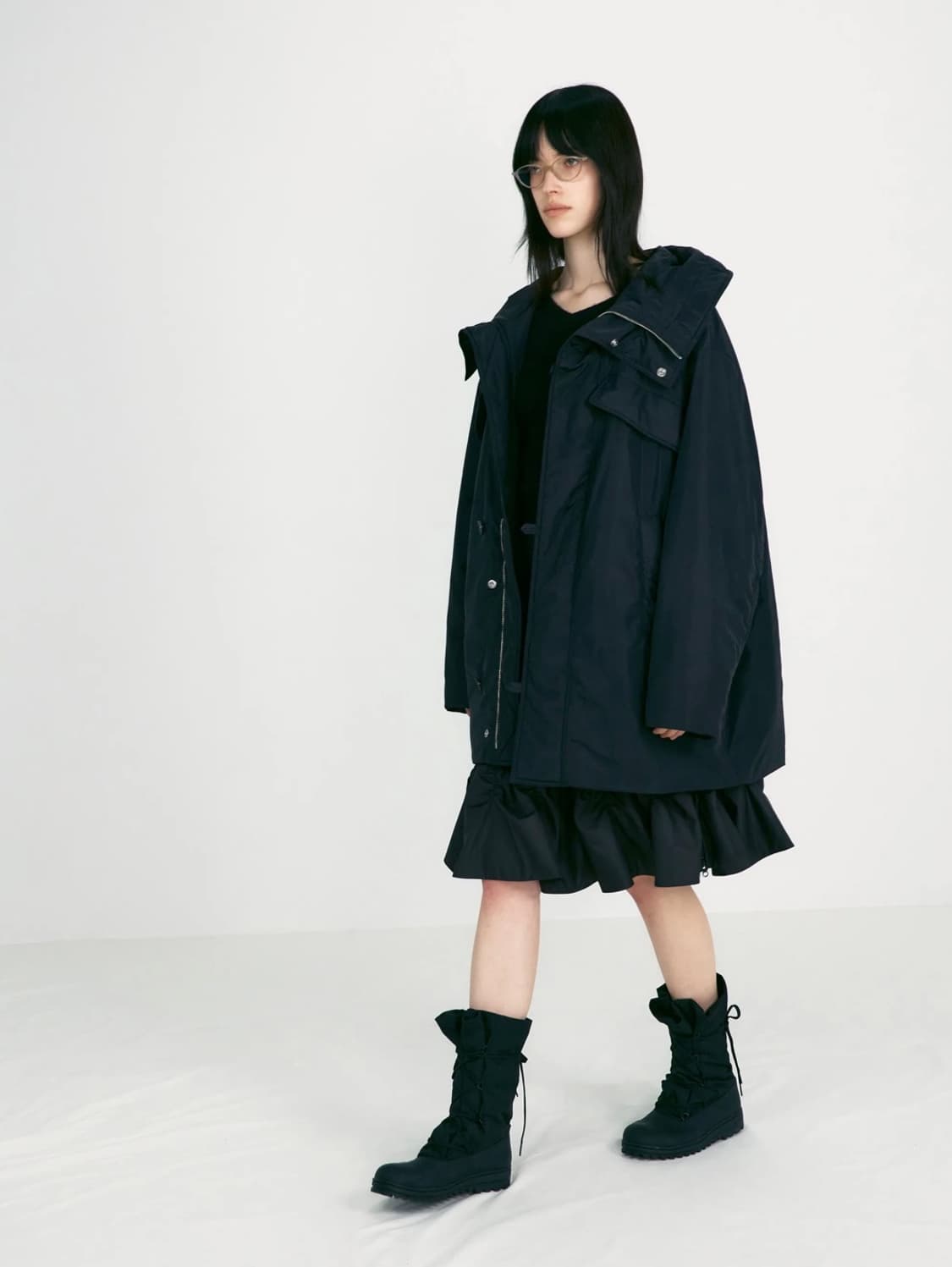 (택ㅇ)로우클래식 패딩 블랙 상품이미지1