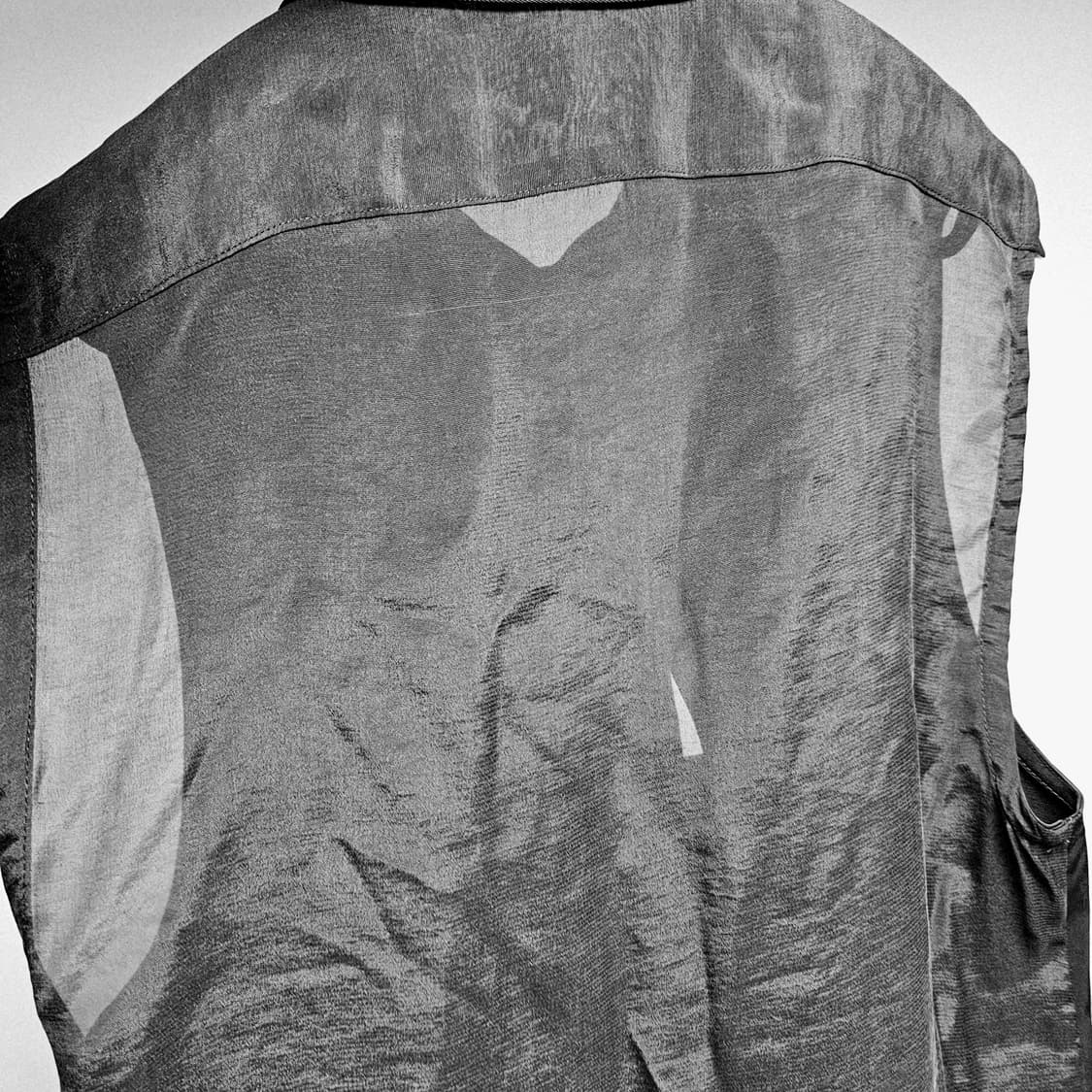 M 95 새제품) 자라 X 루도빅 세미 시스루 셔츠 민소매 남자 여자 상품이미지8