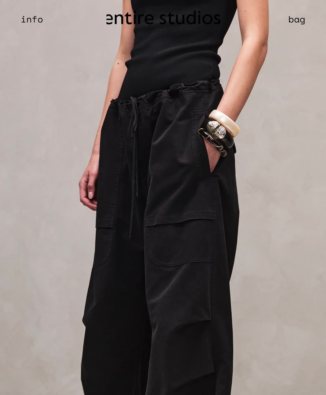 Entire Stuidios Barren cargo black 상품이미지3