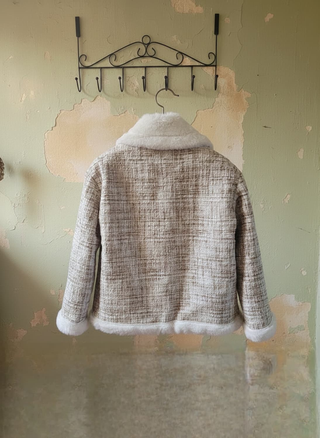 트위드 퍼 자켓 Free 상품이미지2