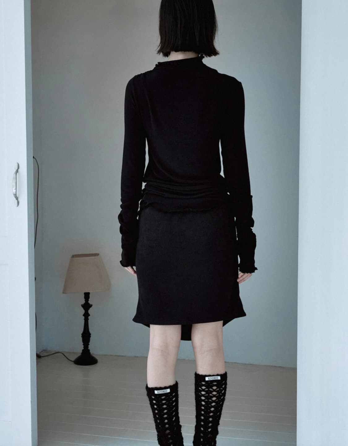 Kindred 킨드레드 셔링 니트 숏 스커트 상품이미지2