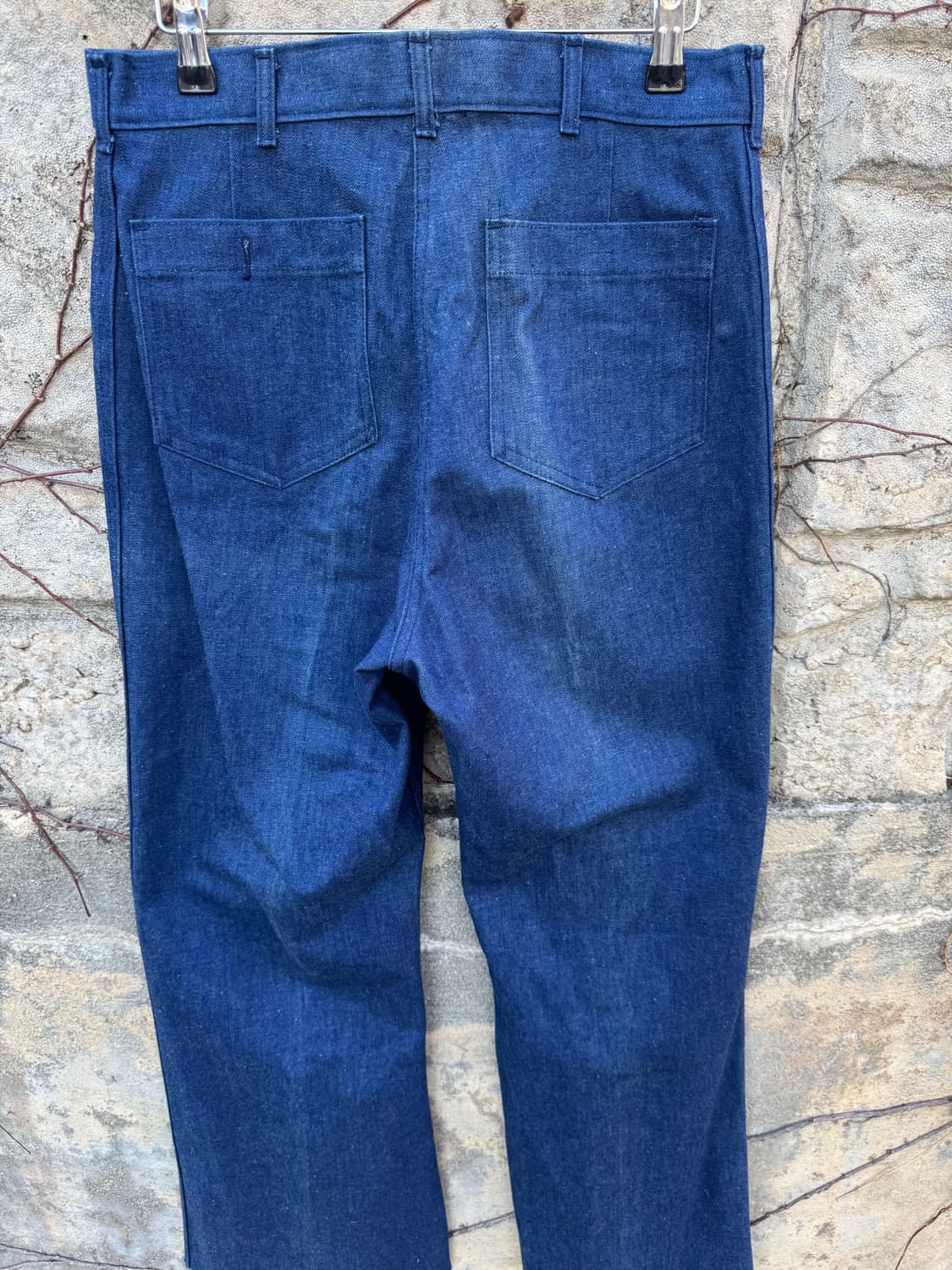 80s 미군 미해군 오리지널 usn 벨바텀 덩가레 세일러 데님 팬츠 상품이미지4