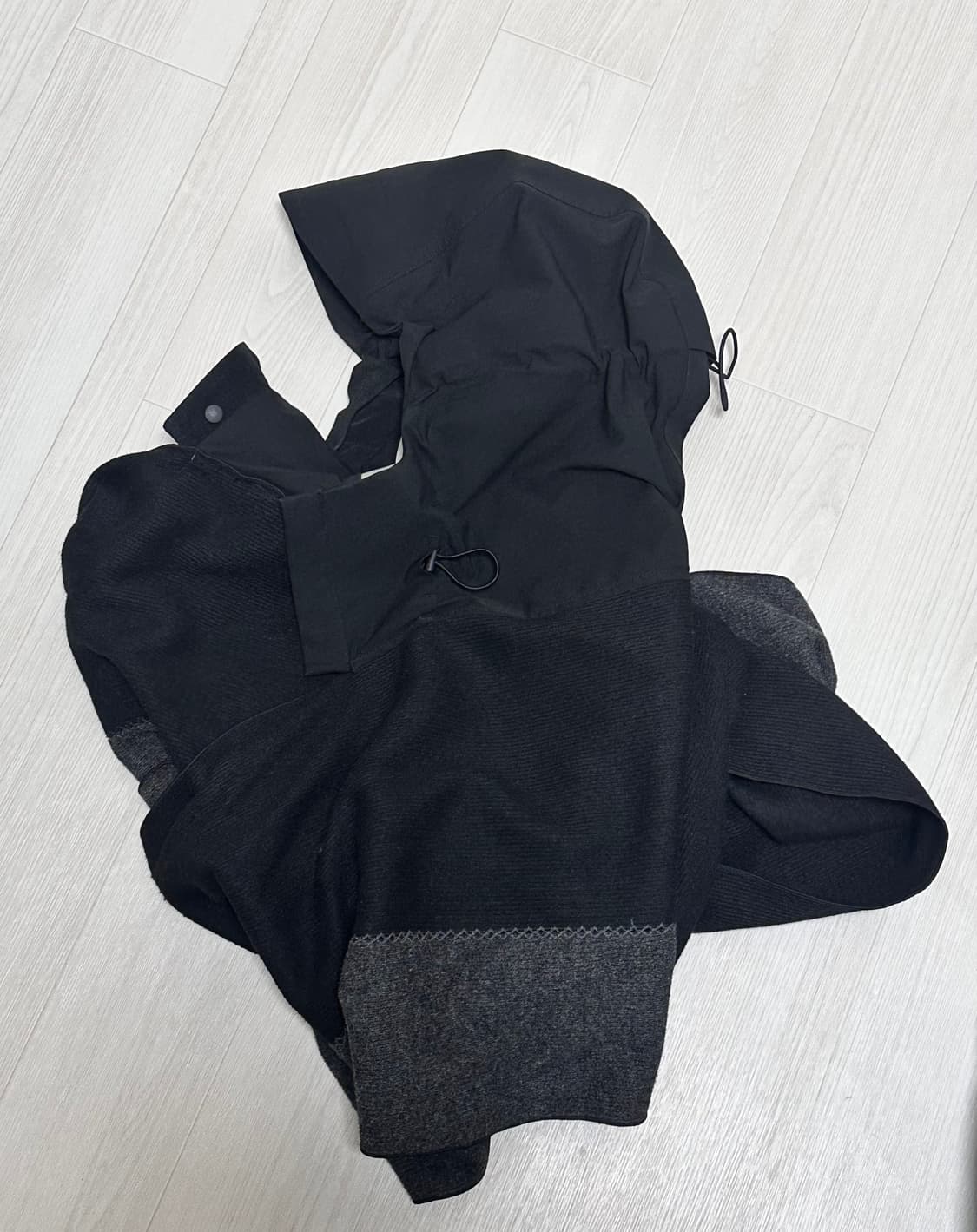 xlim ep4 후드 머플러 블랙 상품이미지2