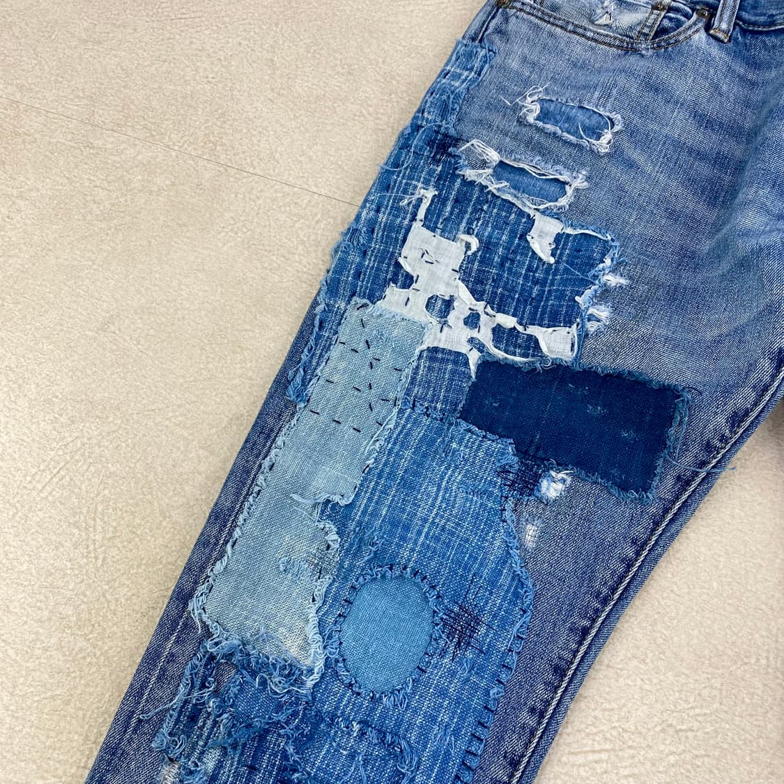 폴로 설리반 패치워크 데님 진 (34) 상품이미지6