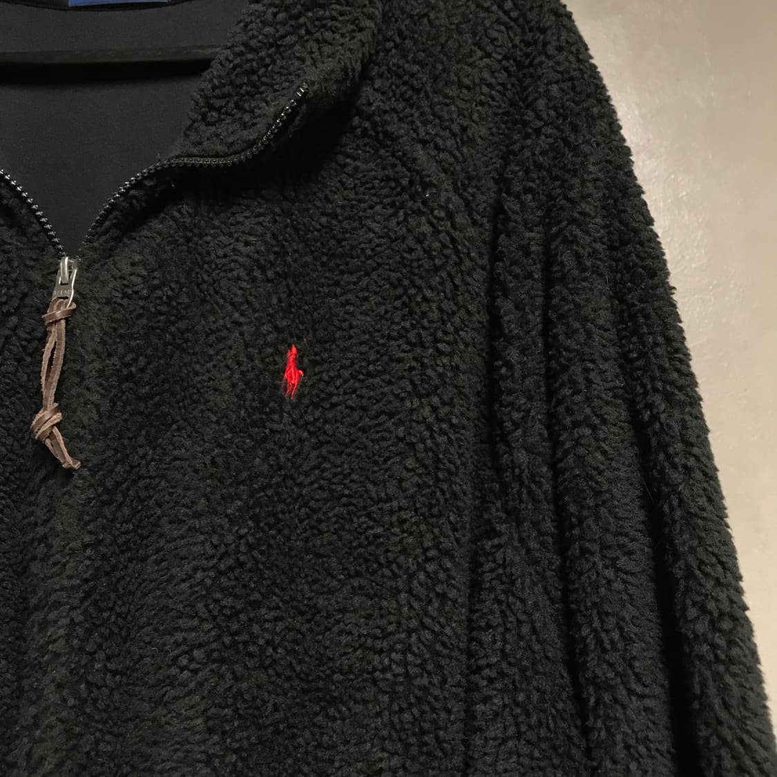 폴로 랄프로렌 플리스 자켓 블랙 XL 상품이미지4
