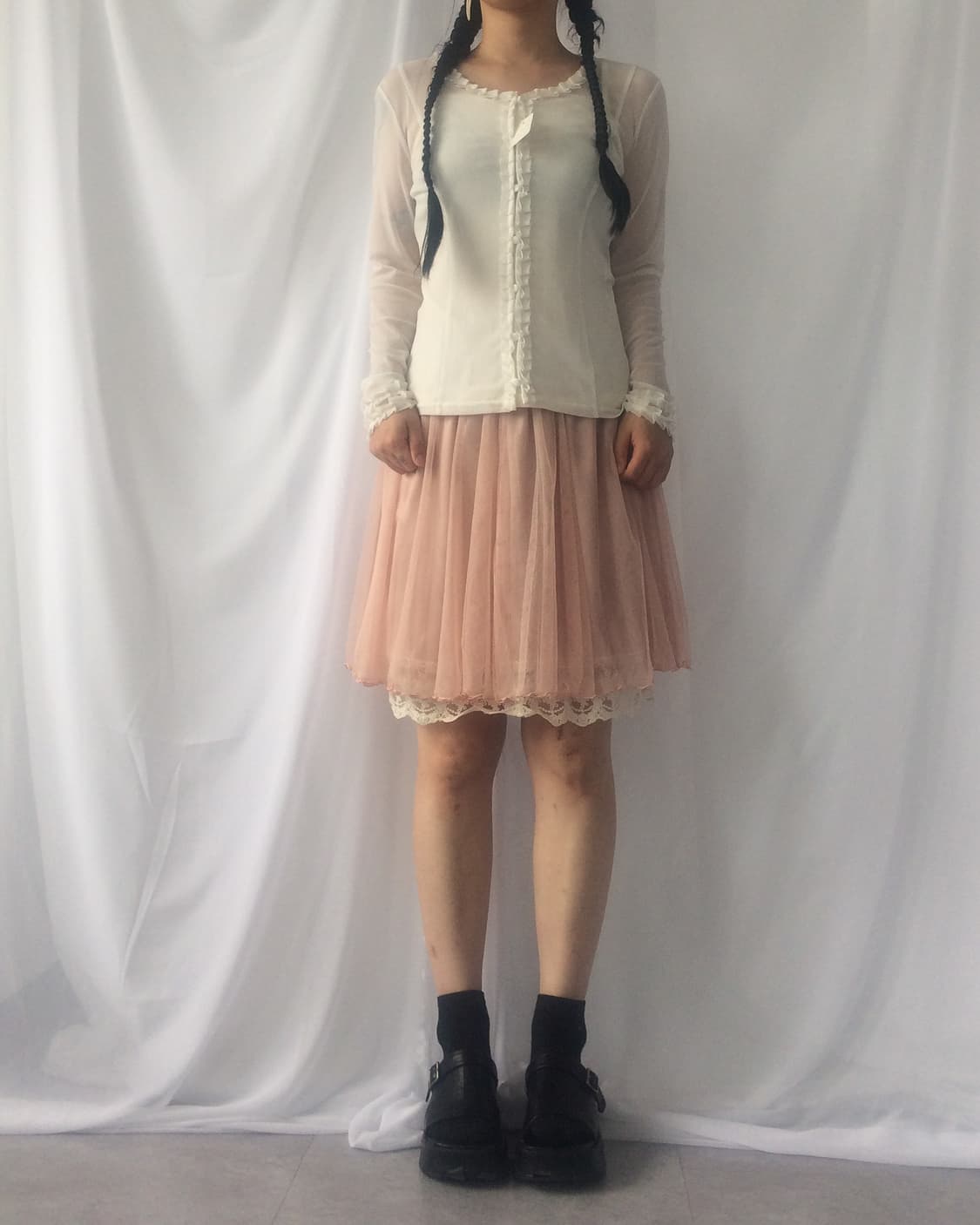 Lace trimming sleeveless 상품이미지7