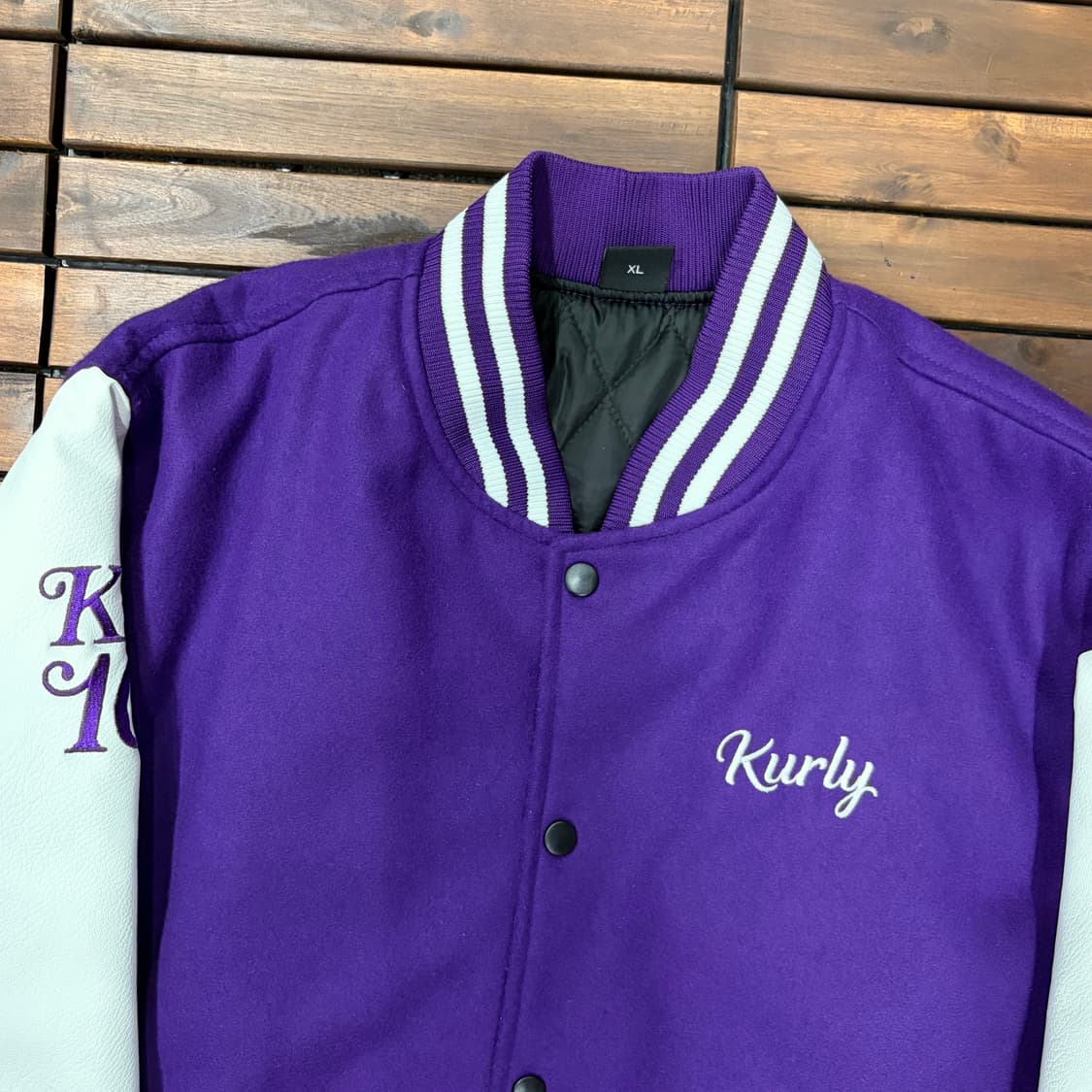 마켓 컬리 10주년 바시티 자켓 (L) 상품이미지2