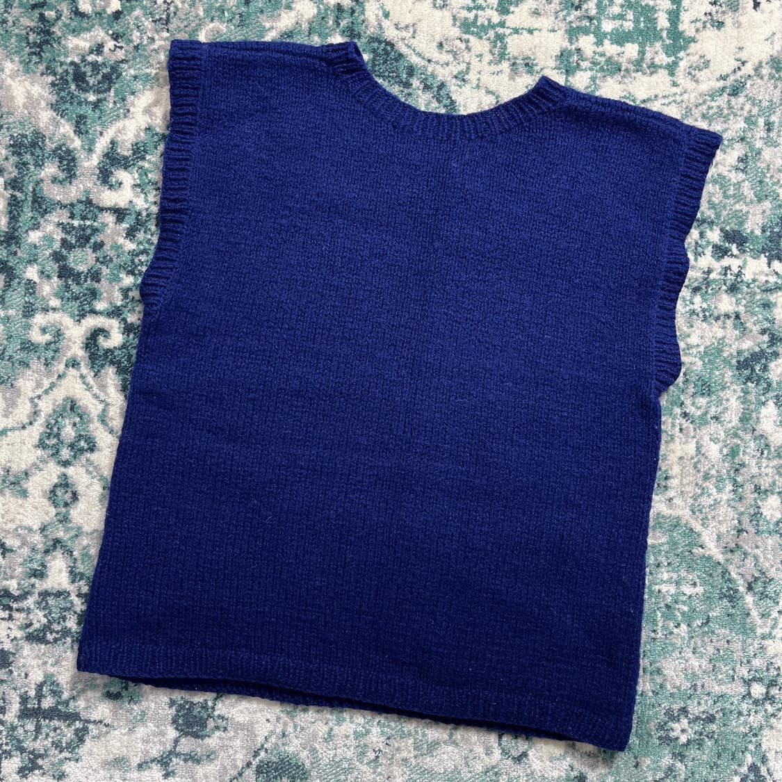 90s Skyr Shetland 울 스웨터 빈티지 니트 베스트(38) 상품이미지3