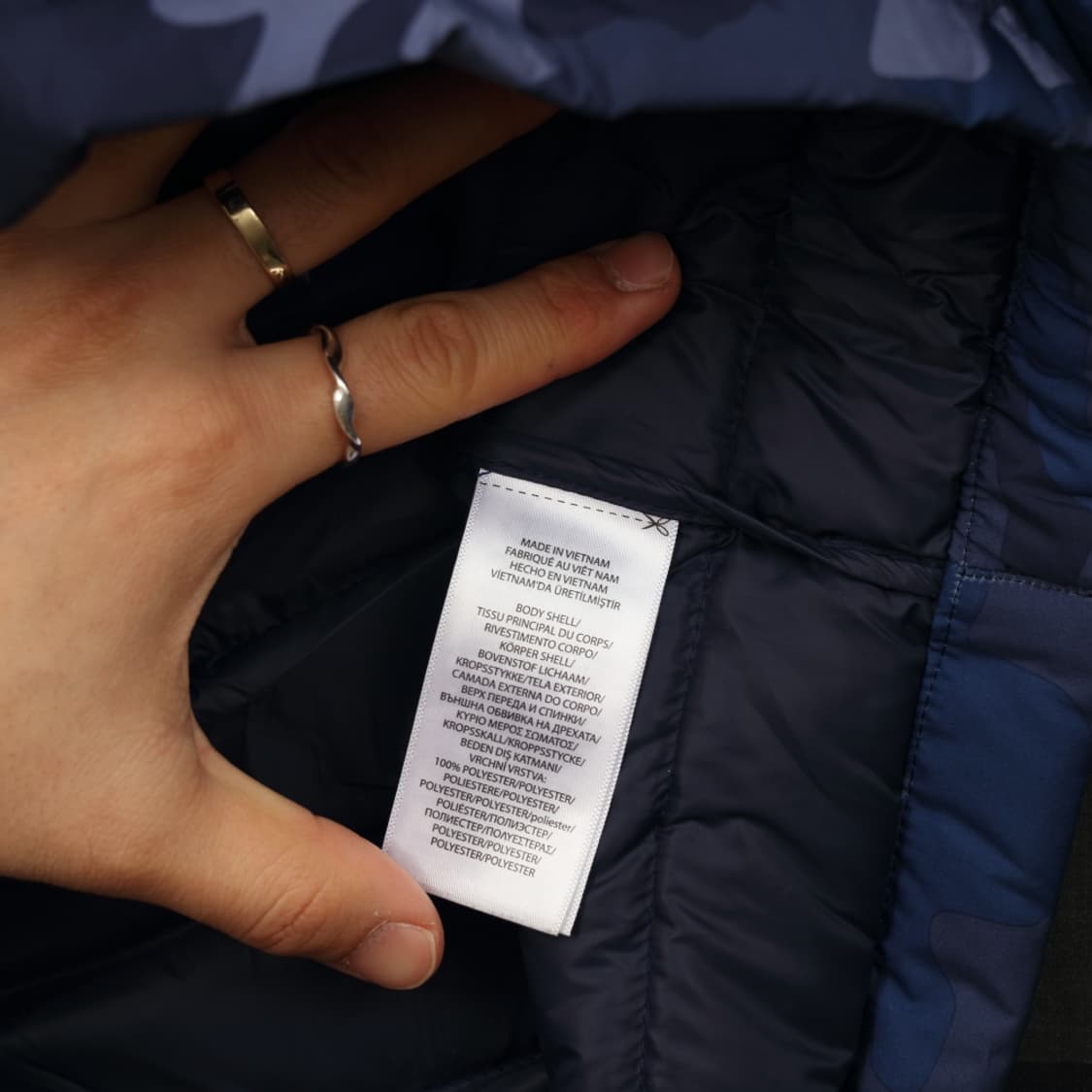 폴로 랄프로렌 블루 카모플라쥬 패딩 L B12 상품이미지4