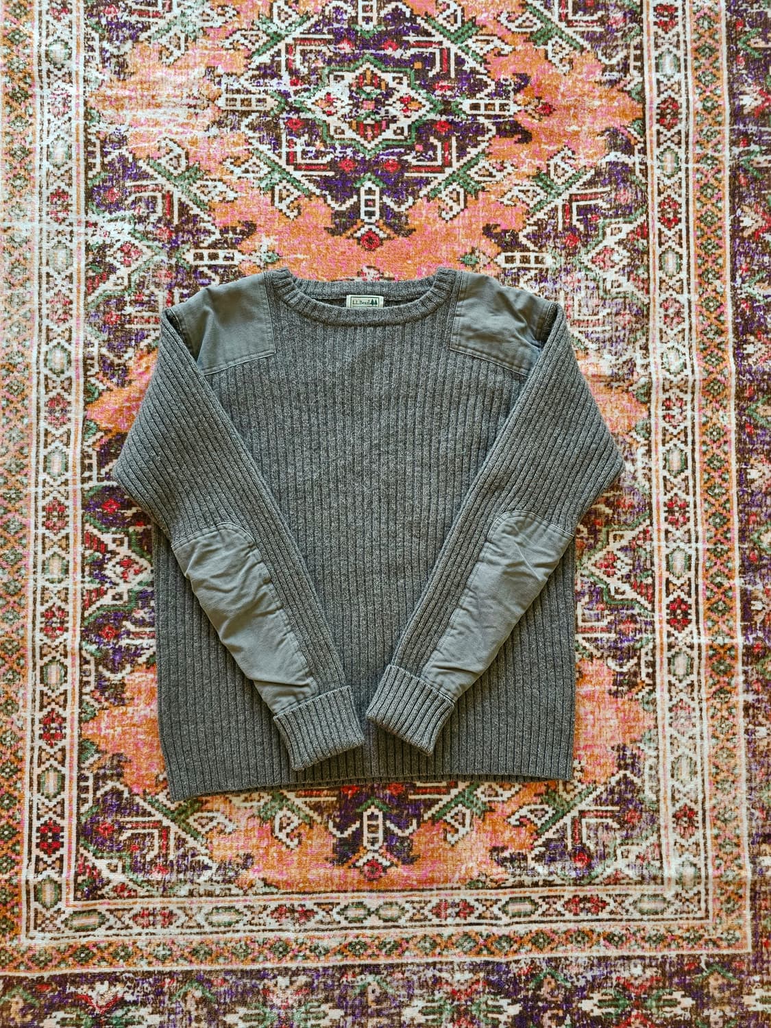 90s LL Bean 코만도 니트 웜베이지 (XL) 상품이미지2
